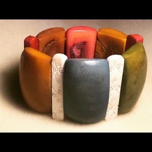 Repurposed Vintage Boho Hippie Chic Bracelet